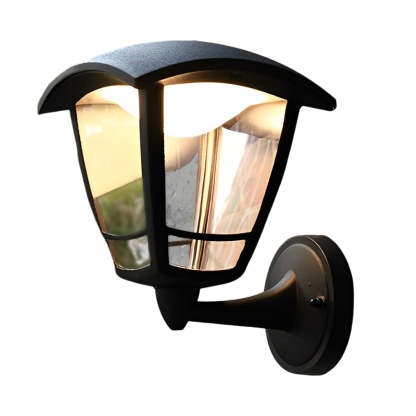 Retro Waterproof Black Vintage Outdoor Wall Lamp Plug in Wall Sconce Lighting-Lighom