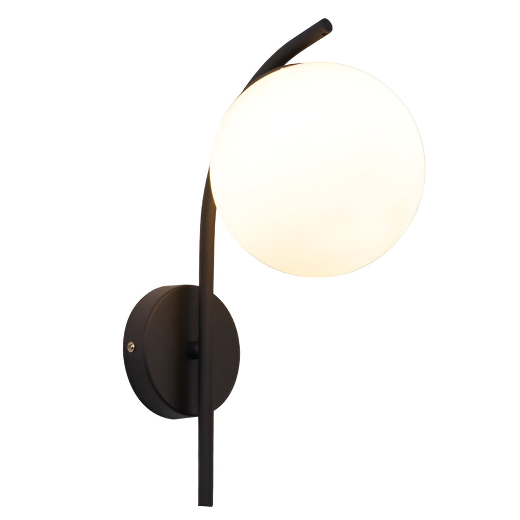 Creative Glass Ball-shaped LED Nordic Plug in Wall Sconce Lighting-Lighom