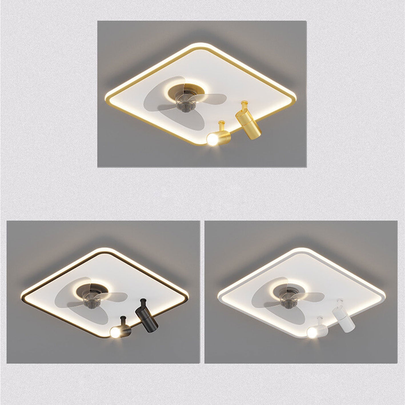 Minimalist Ultra-Thin Flush Mount Ceiling Fan