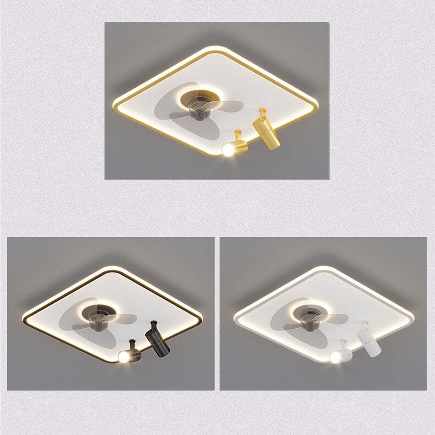 Minimalist Ultra-Thin Flush Mount Ceiling Fan