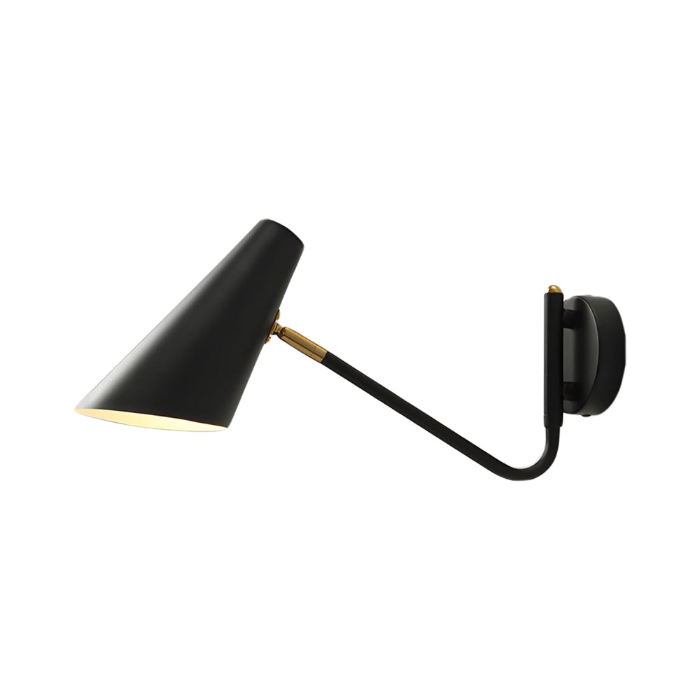 Modern Hoxton Hanging Wall Sconce with Conical Shade - 1-Light-Lighom