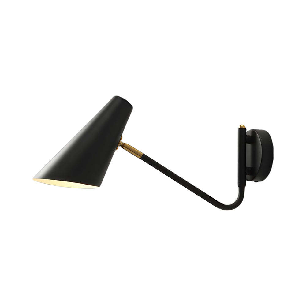 Modern Hoxton Hanging Wall Sconce with Conical Shade - 1-Light-Lighom