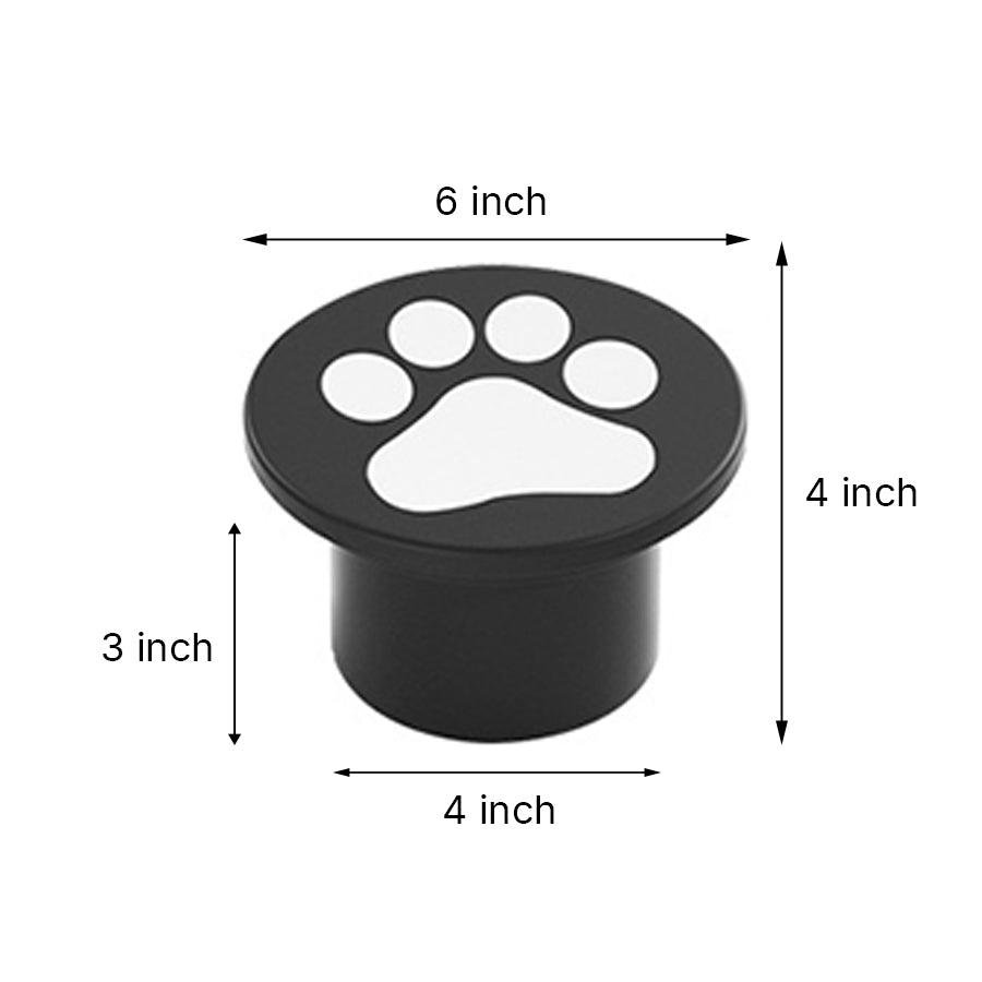 Modern Cat Paw Print LED Recessed Lights for Decks and Gardens-Lighom