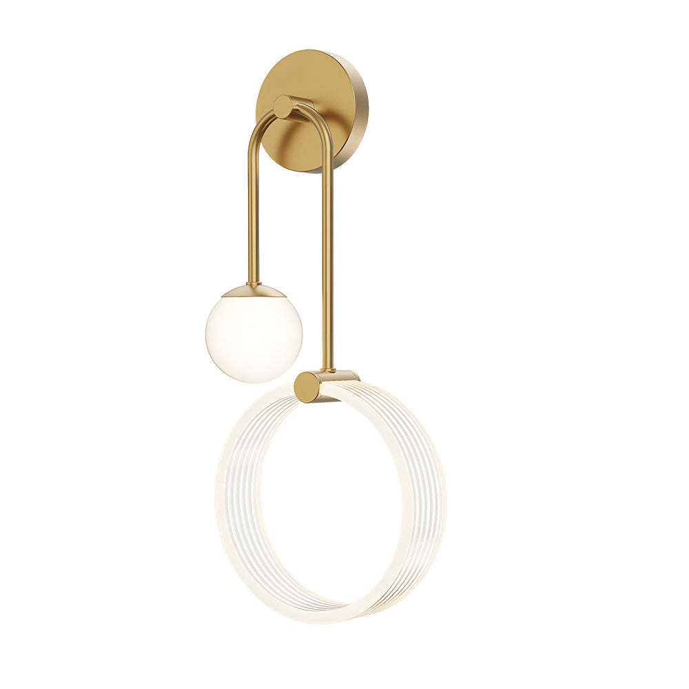 Modern Acrylic Ring 2-Light LED Wall Sconce