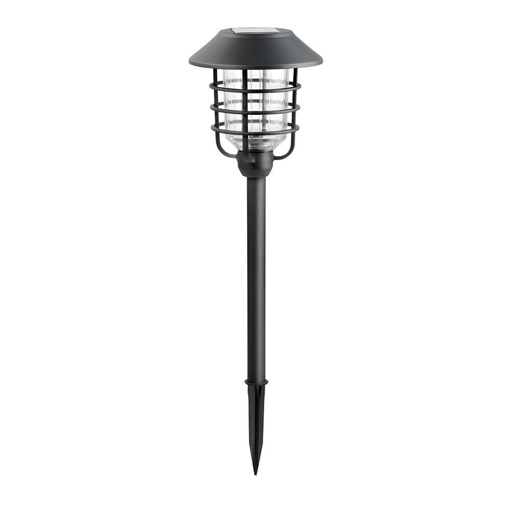 22.8-in Black Mini Torch Solar Pathway Lights Outdoor Lawn LED Lights-Lighom