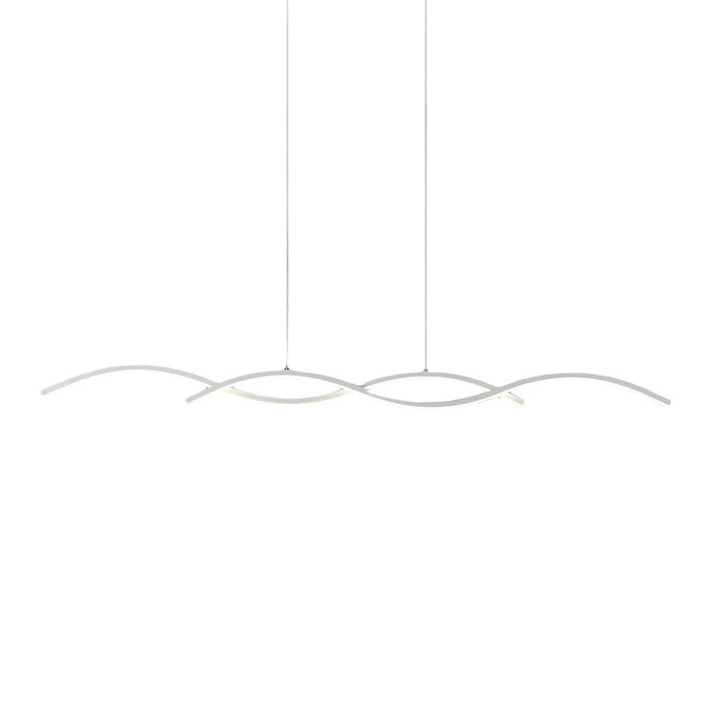 Wavy Minimalist LED Nordic Dining Room Pendant Chandelier