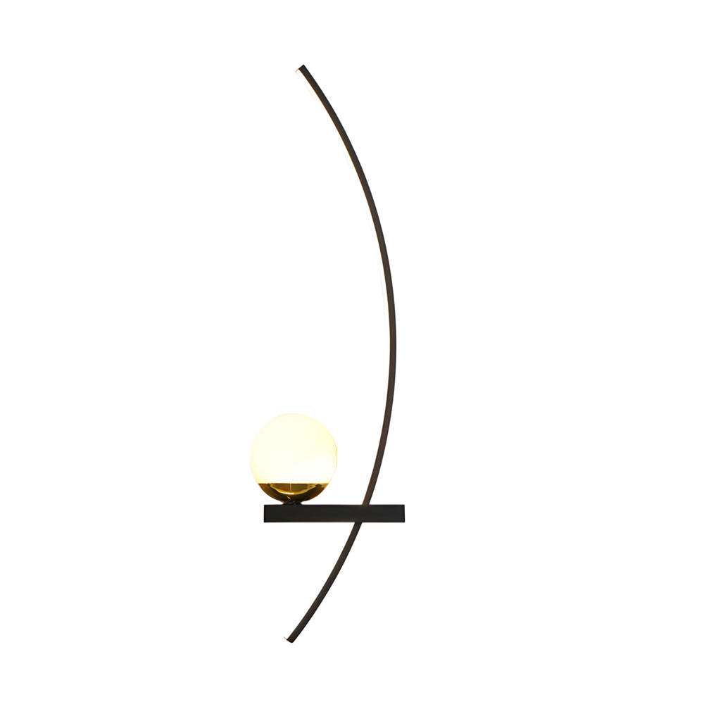 Curved Strip Dimmable LED Wall Sconce