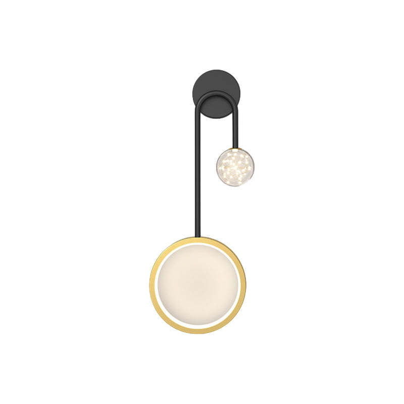 Creative Rings Stars Three Step Dimming Modern Wall Lamp with Spotlights-Lighom