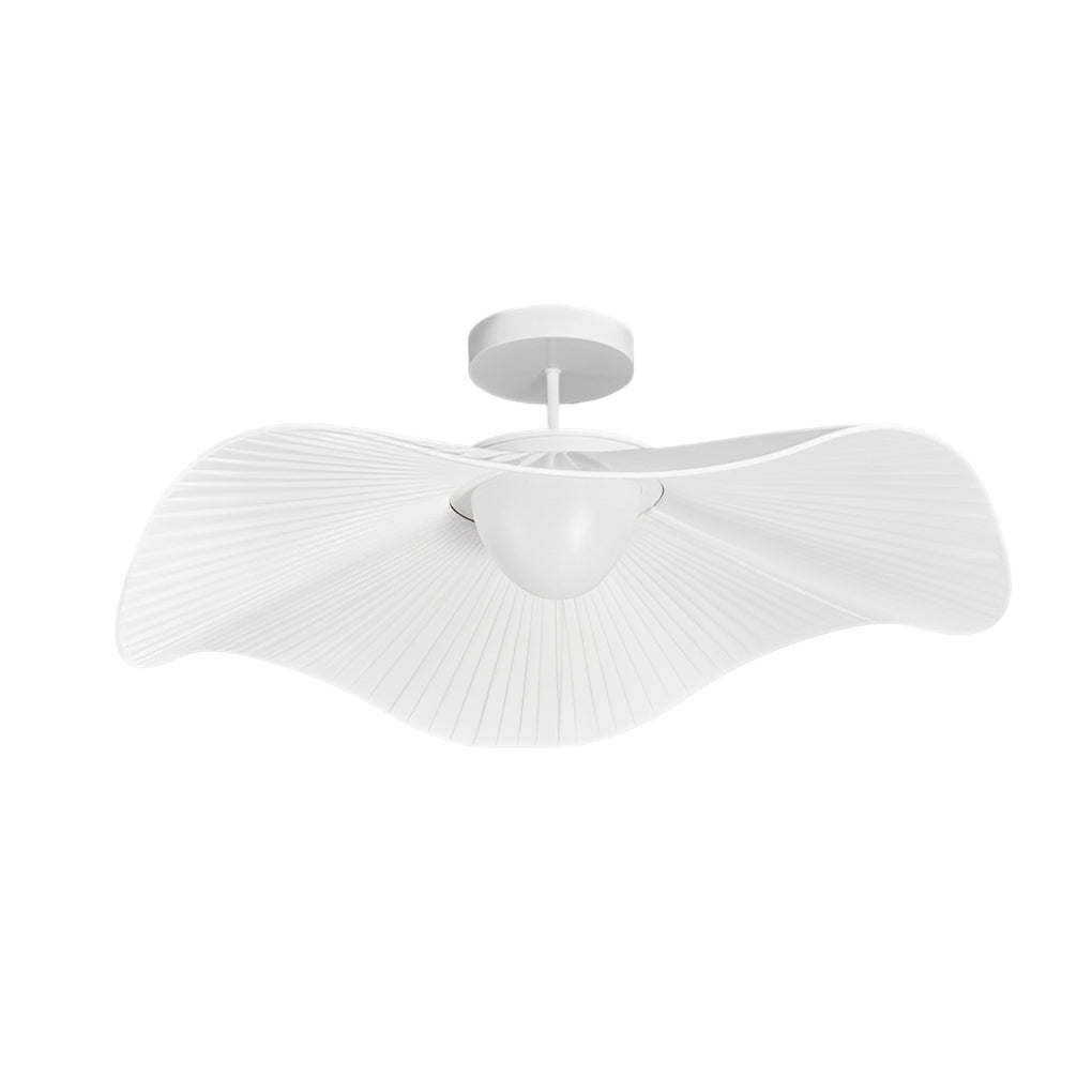Pleated Fabric Flower Hat Dimmable Modern Ceiling Light — Pendant Light