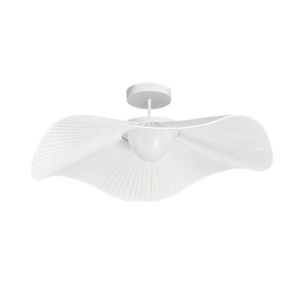 Pleated Fabric Flower Hat Dimmable Modern Ceiling Light — Pendant Light