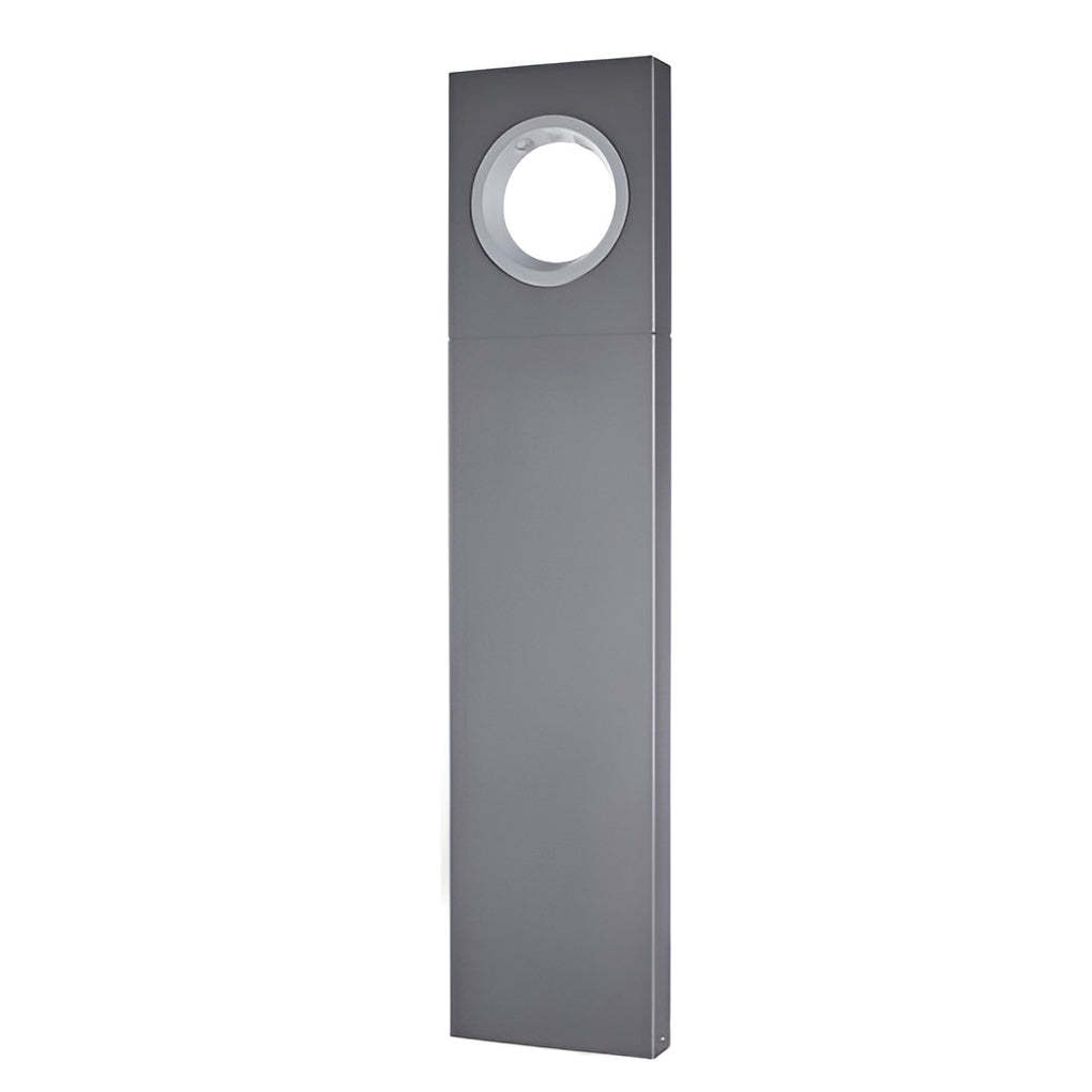 Black Modern Round Hole Pathway Light