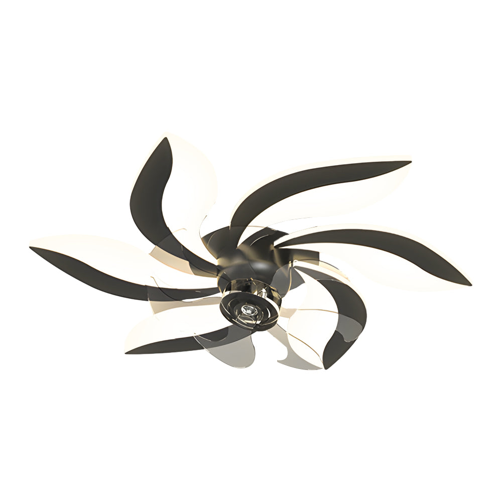 Flowers Leaves Shake-Head 3-Step Dimming Ceiling Fan