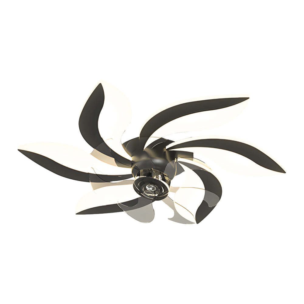 Flowers Leaves Shake-Head 3-Step Dimming Ceiling Fan
