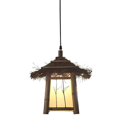 Rustic Bamboo E27 Landscape Warm Lights For Pergola Hanging Lighting Or Path Lighting-Lighom