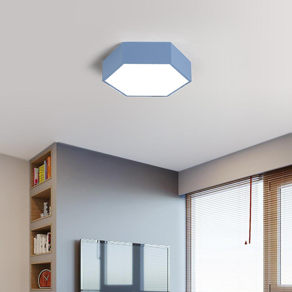 Wireless-Control Modern Flush Mount Ceiling Light