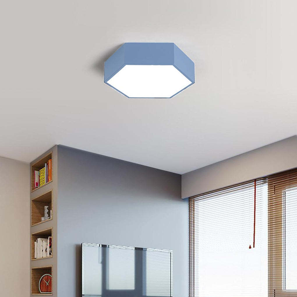 Wireless-Control Modern Flush Mount Ceiling Light