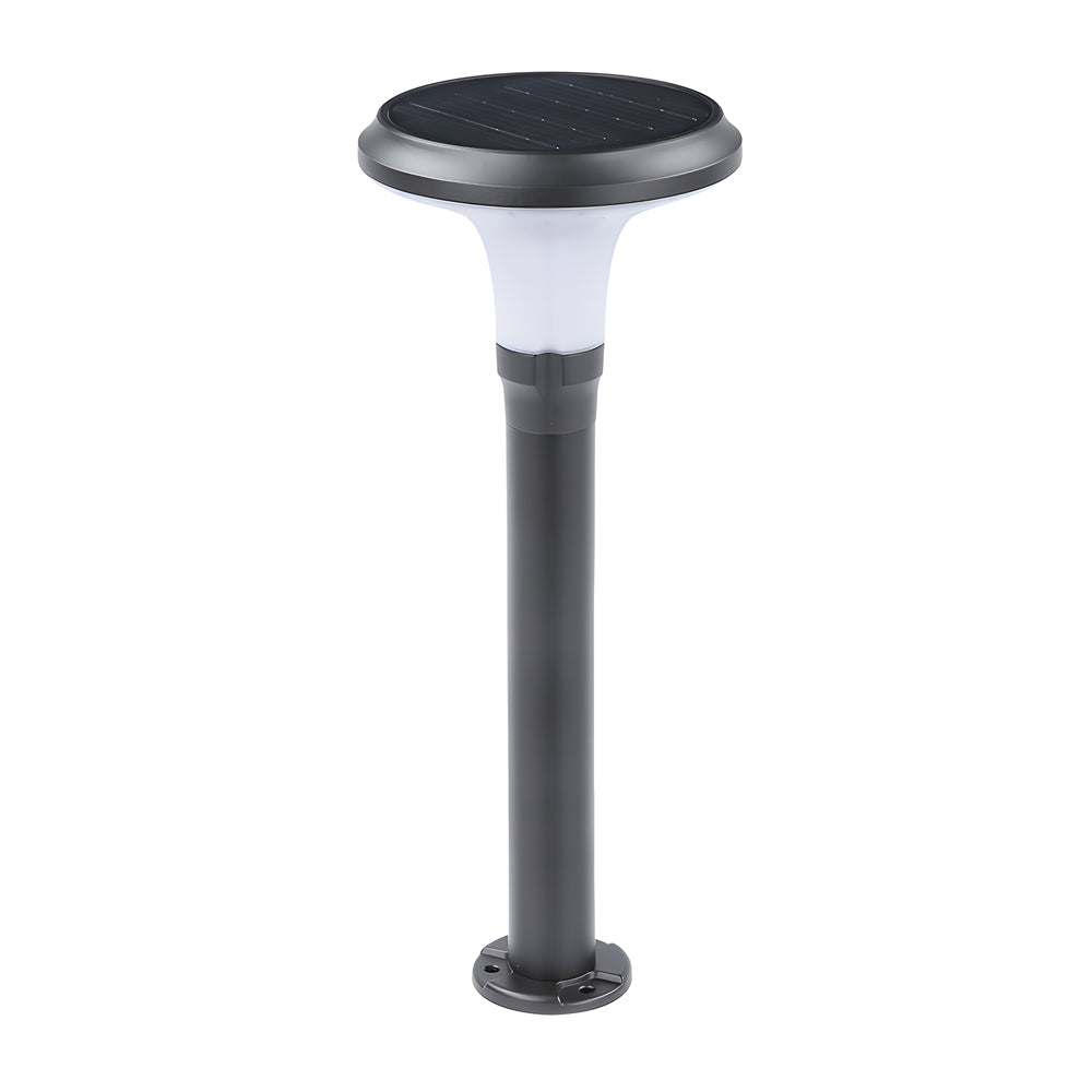 Black Solar Lawn Bollard Light-Lighom