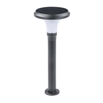 Black Solar Lawn Bollard Light-Lighom