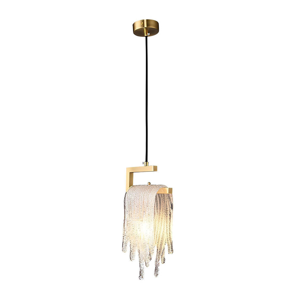 Handmade Glass LED Copper Modern Pendant