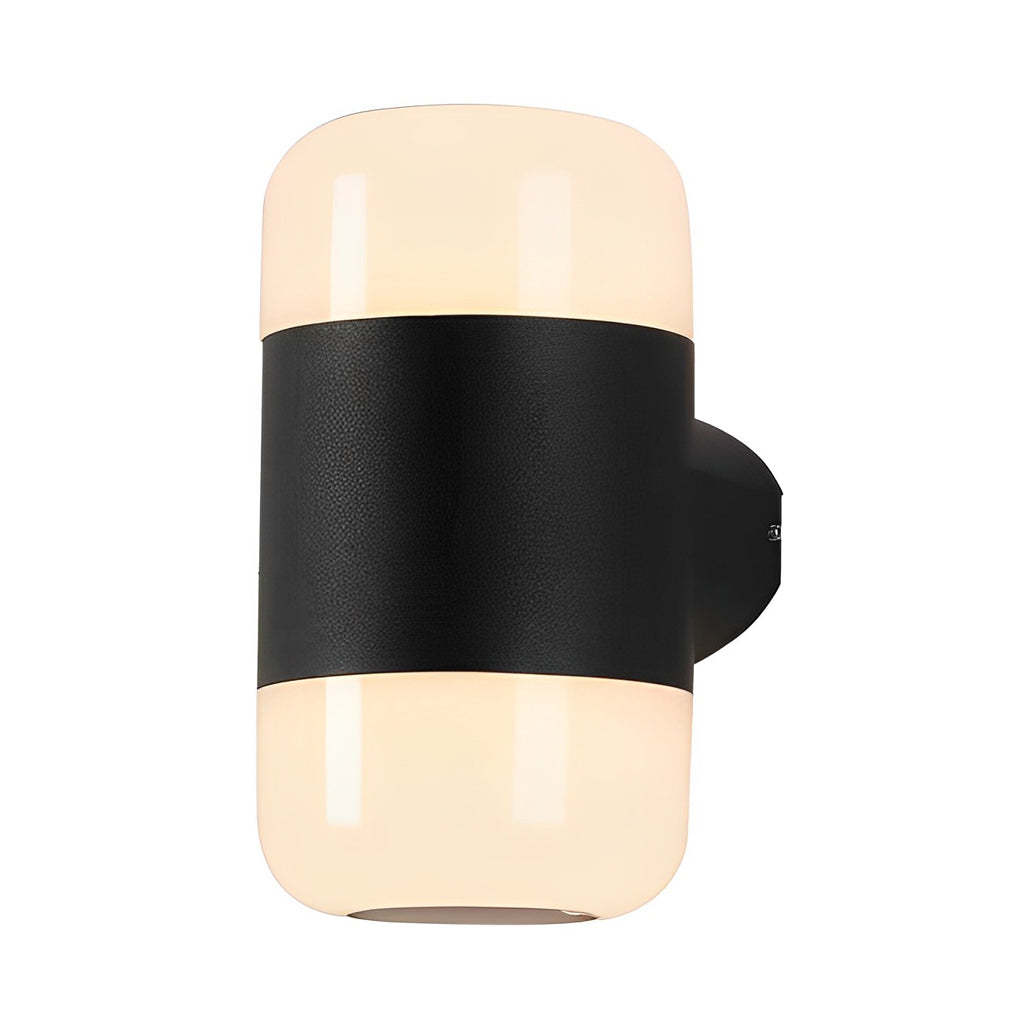 Round Up and Down Light LED Waterproof Black Modern Outdoor Wall Lamp-Lighom