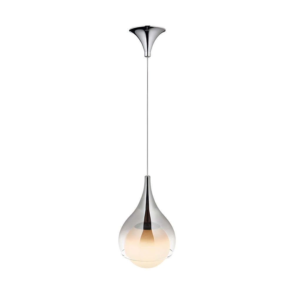 Modern Teardrop Droplet Glass Adjustable Pendant