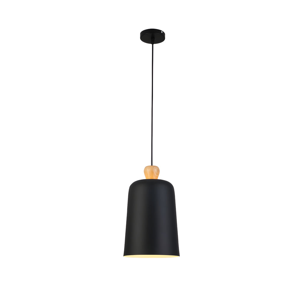 Pleat Box LED Black White Aluminum Pendant Light