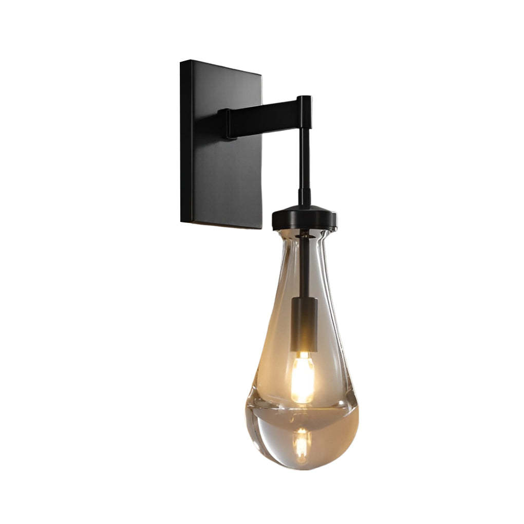Water Drop Crystal Copper Minimalist Wall Sconce
