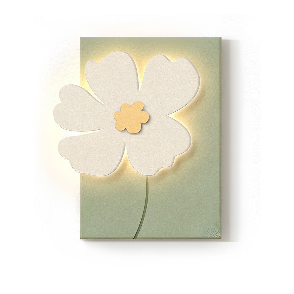 Flowers 3D Sandstone USB Remote Decorative Wall Painting