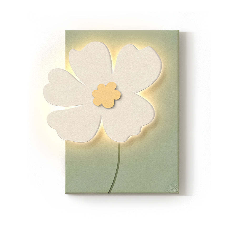 Flowers 3D Sandstone USB Remote Decorative Wall Painting