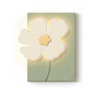 Flowers 3D Sandstone USB Remote Decorative Wall Painting