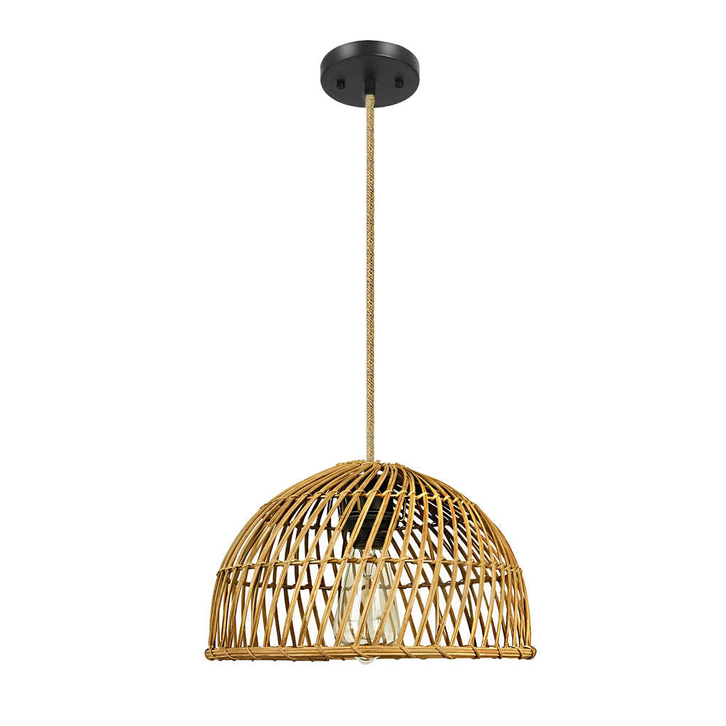 Handmade Rattan Bamboo Southeast Asian Chandelier