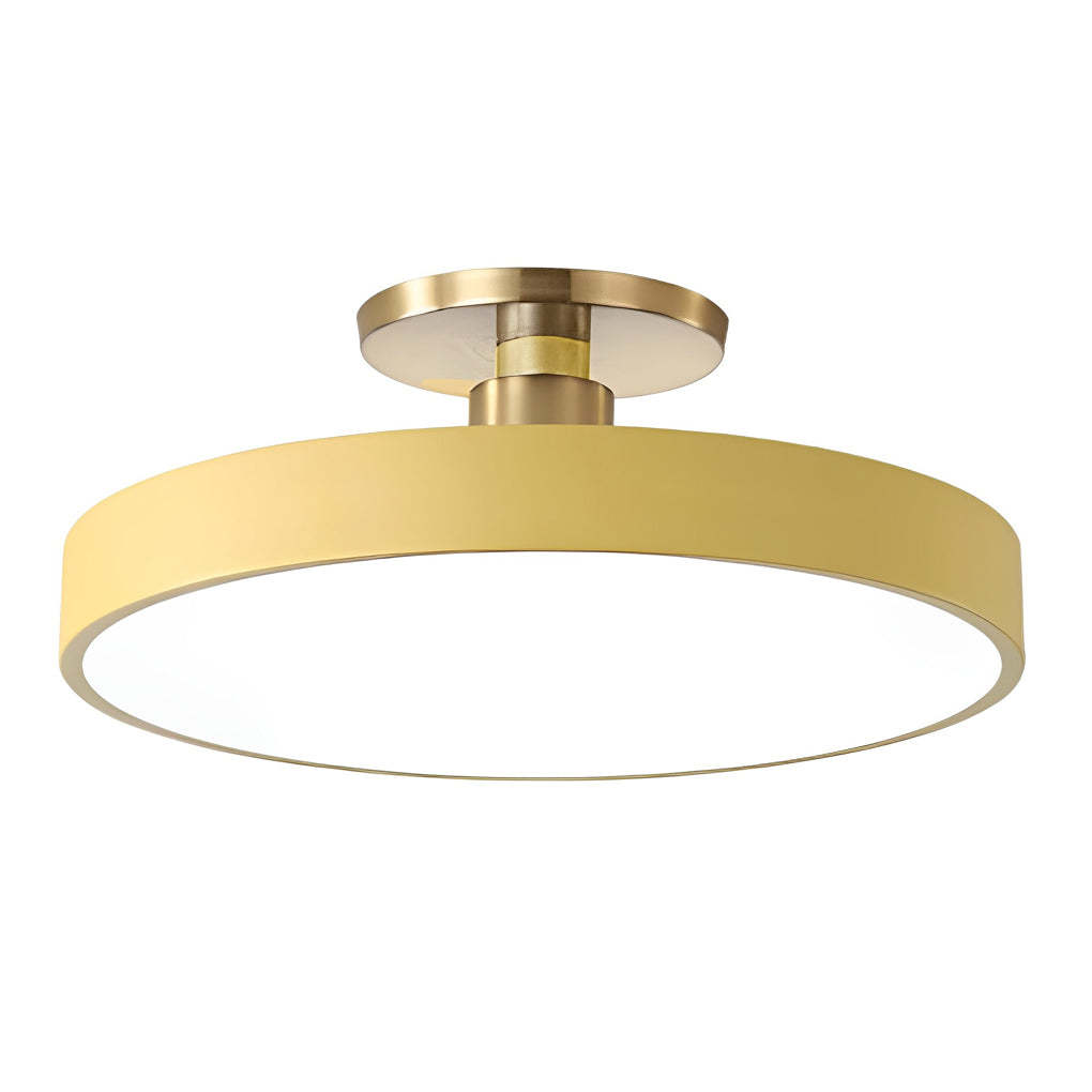 Modern Thick Circular LED Nordic Semi-Flush Mount