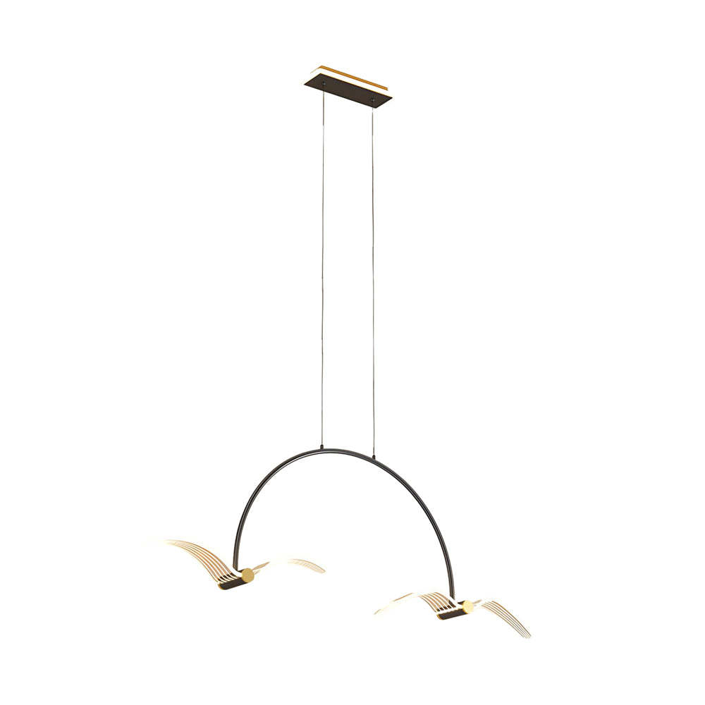 Modern LED Acrylic Seagull Linear Dining Chandelier