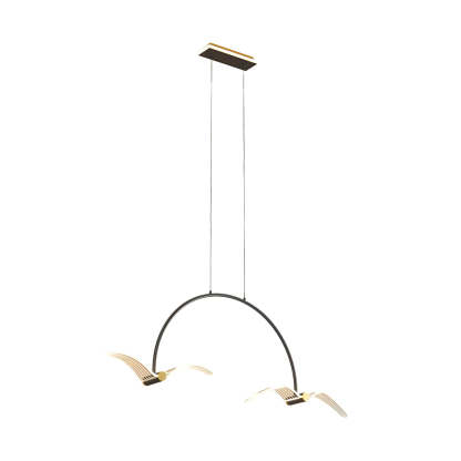 Modern LED Acrylic Seagull Linear Dining Chandelier