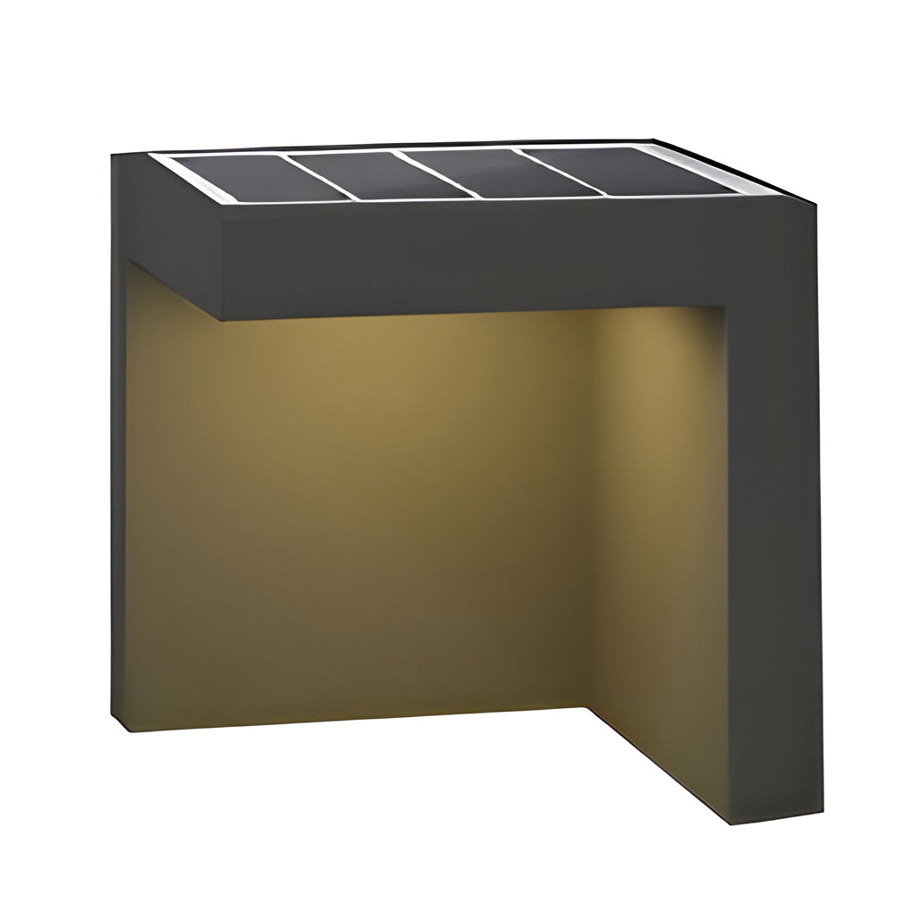 Half-Cut Rectangular Fixture Modern Outdoor Path Light in Gray, LED 4.5W, IP54 Waterproof-Lighom