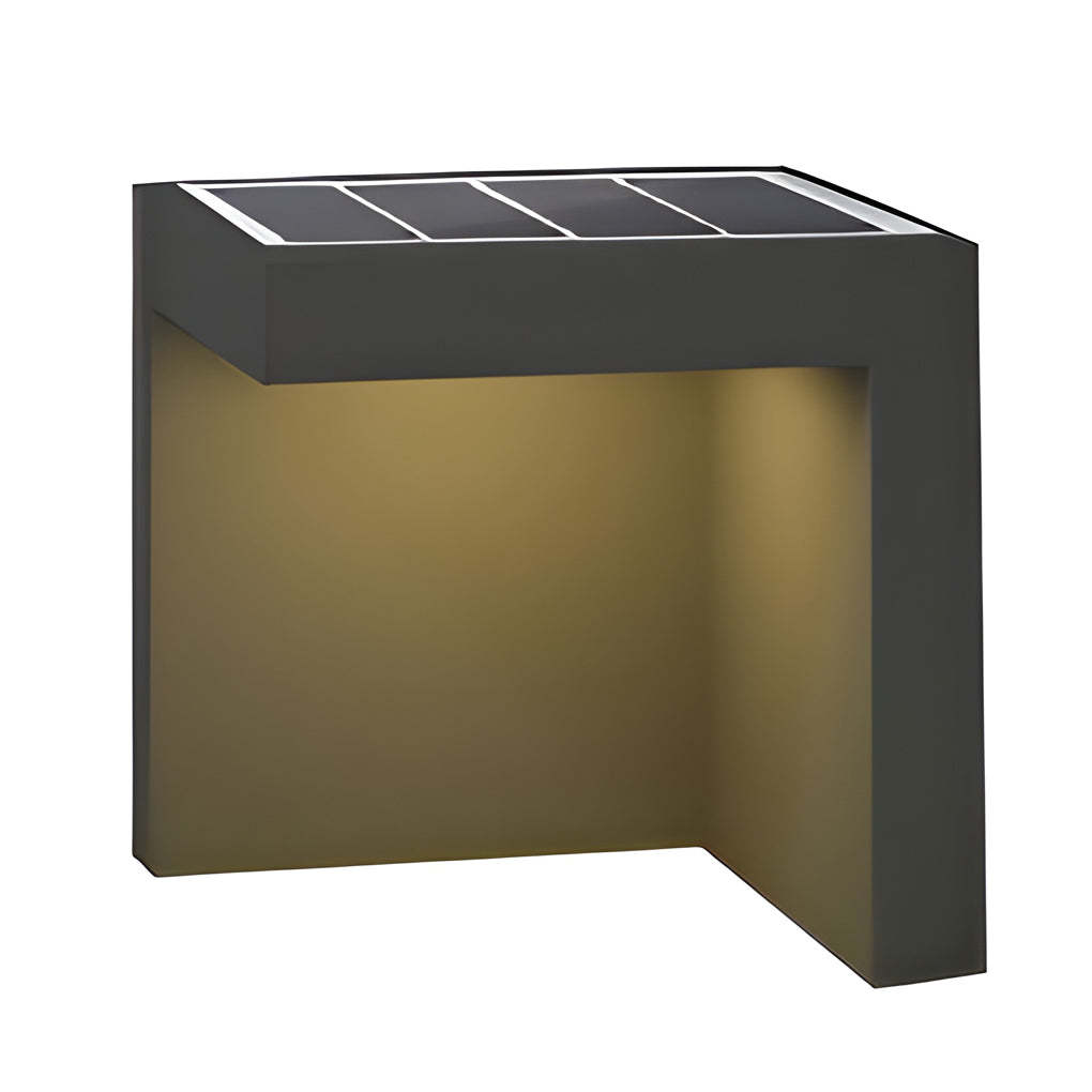 Half-Cut Rectangular Modern Gray LED Outdoor Path Light