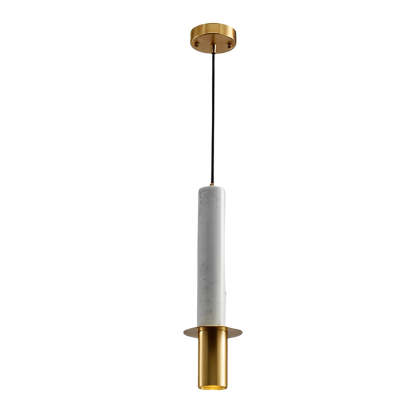 Elongated Cylindrical Terrazzo LED Postmodern Spotlight