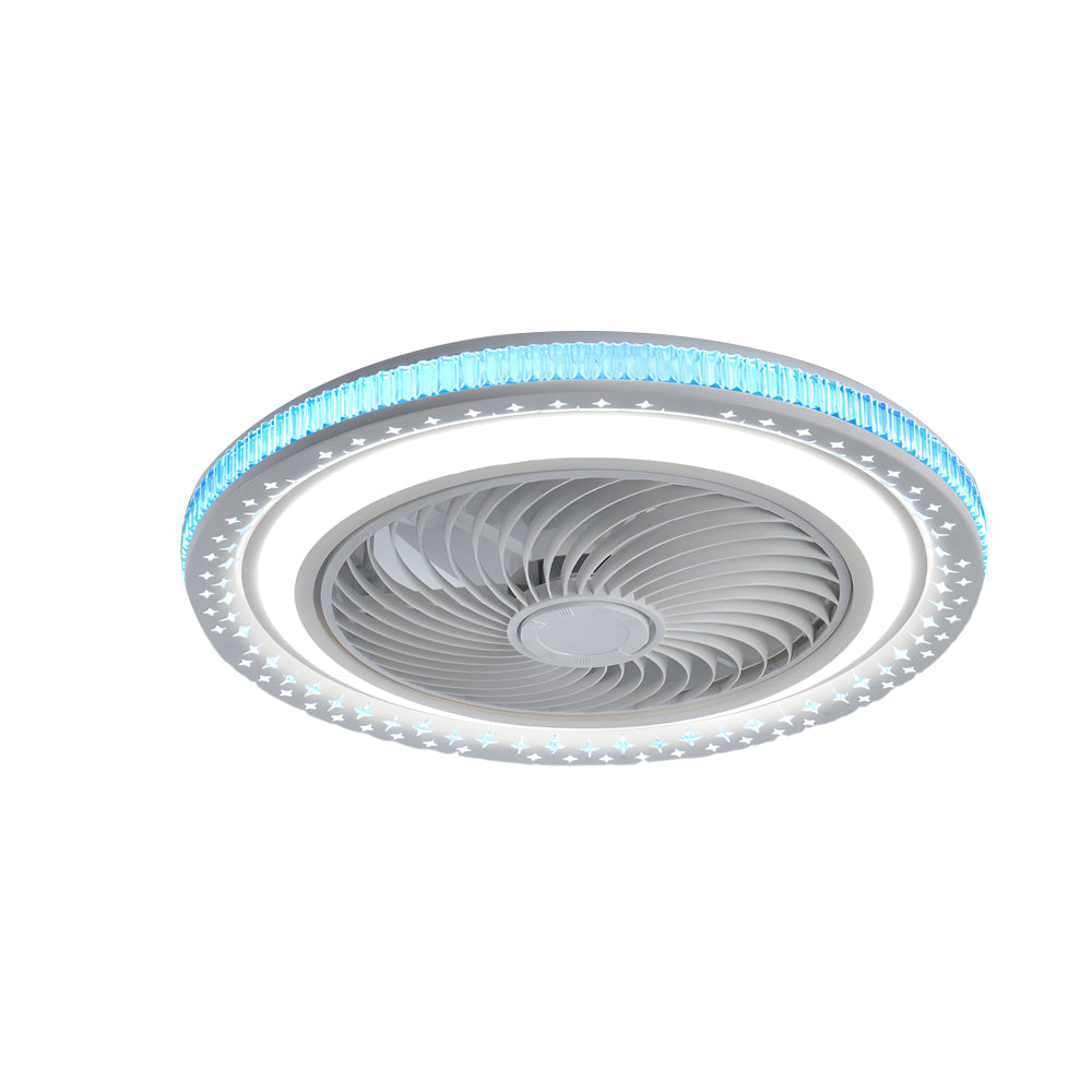 19.7 in. Bladeless LED Ceiling Fan with Remote
