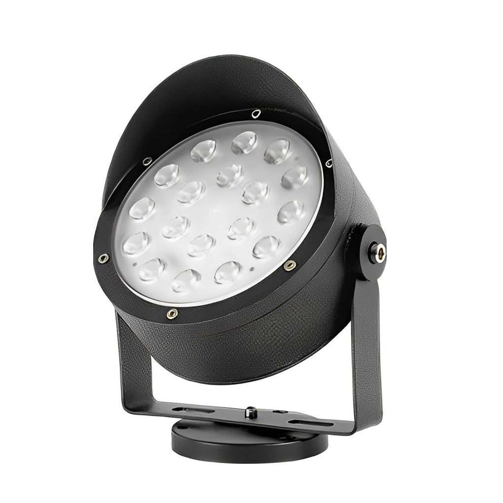 Adjustable Anti-Slip Black Modern Outdoor Spotlight