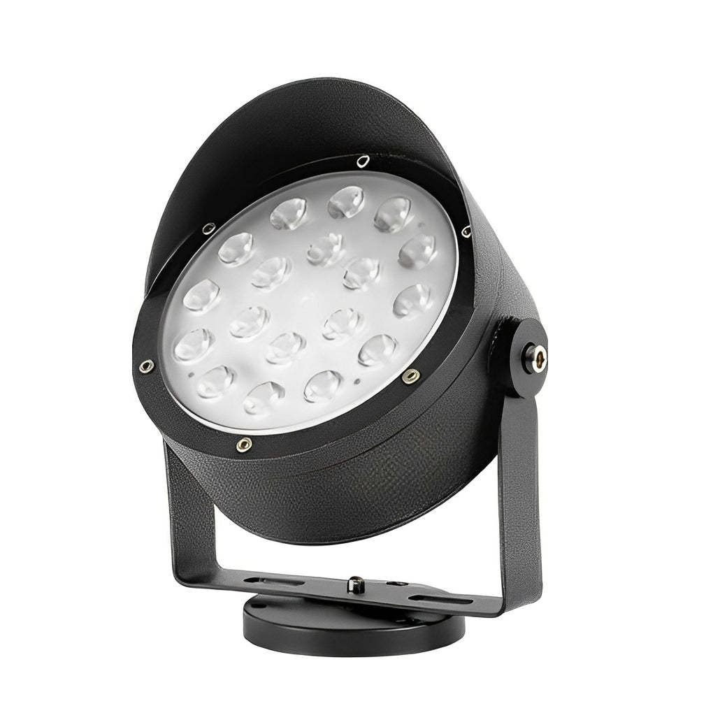 Adjustable Anti-Slip Black Modern Outdoor Spotlight