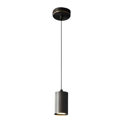 Cylindrical Minimalist Copper Nordic Pendant Spotlight