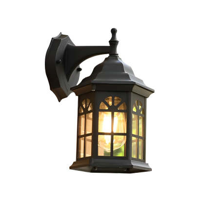 Waterproof Aluminum Alloy Glass LED European Style Outdoor Wall Lights-Lighom