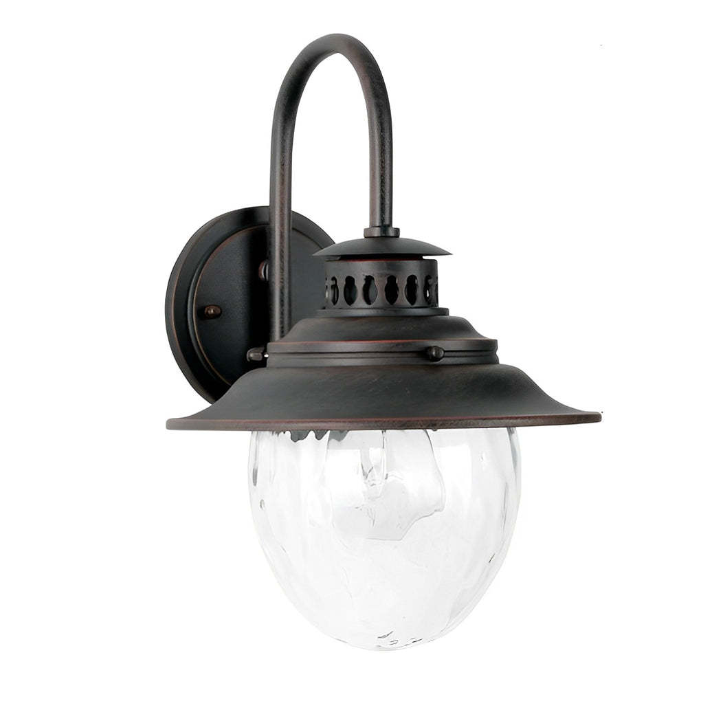 Creative Glass Metal LED Waterproof Modern Outdoor Wall Lamp Wall Sconce Lighting-Lighom