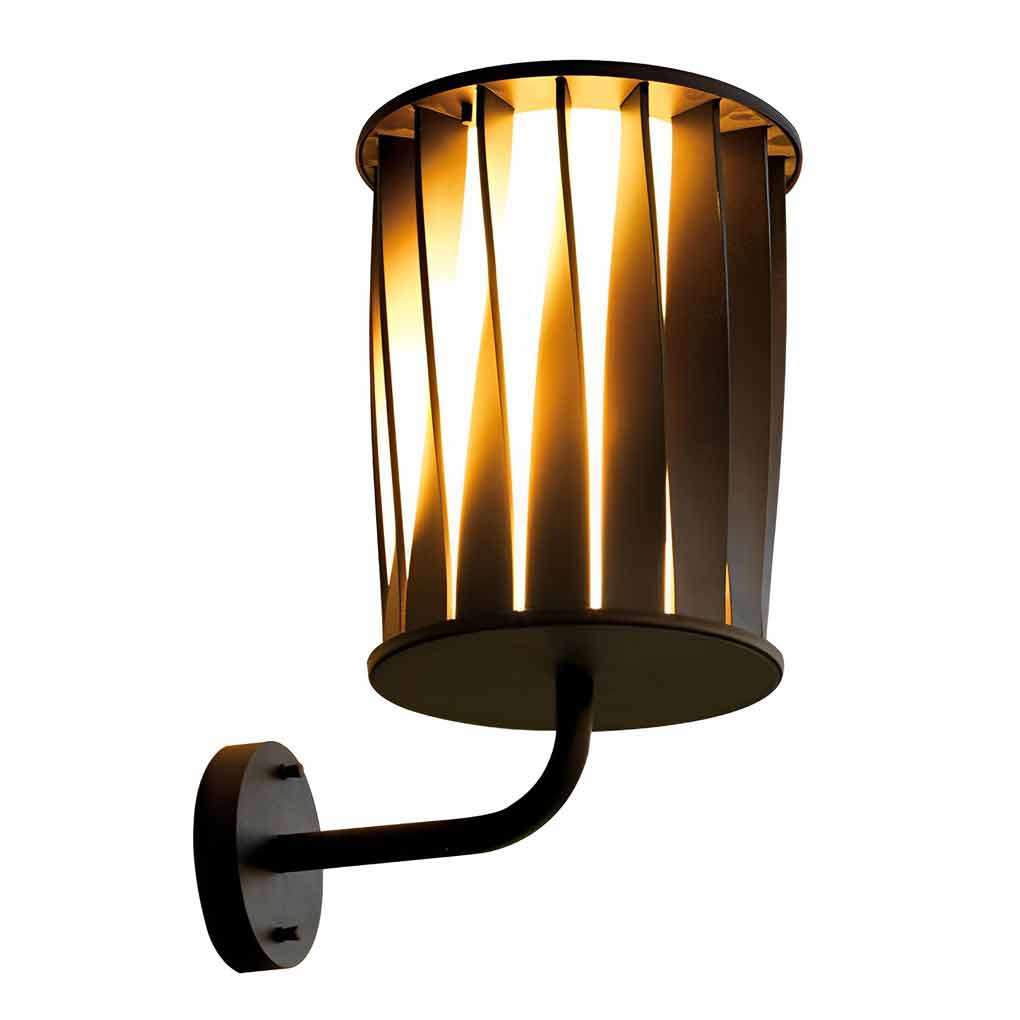 Creative Twisted Waterproof LED Modern Outdoor Wall Lamp Plug in Wall Lights-Lighom