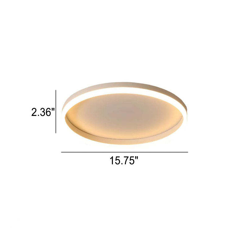 Nordic Circle Ring Iron Acrylic LED Flush Ceiling Light