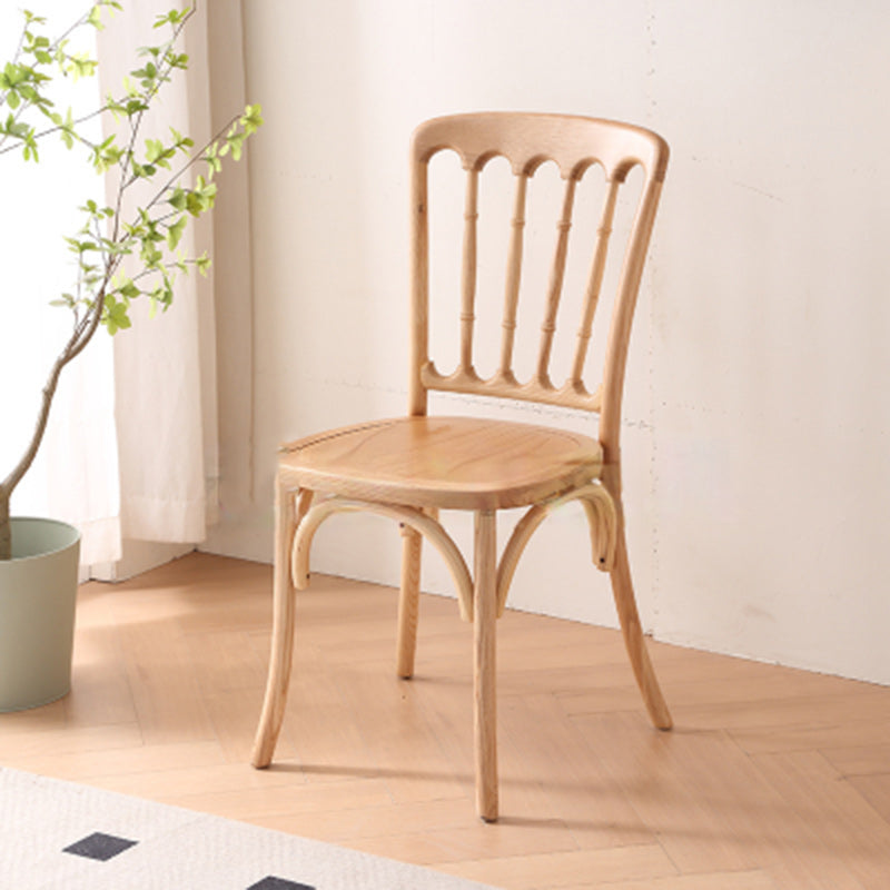 Vintage Rattan Solid Wood Dining Chair