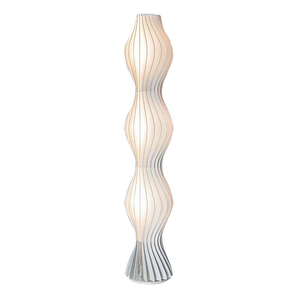 Modern Coastal LED Wavy Floor Lamp-Lighom