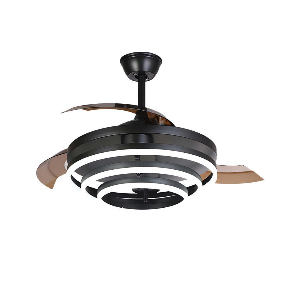 Modern 41" Retractable Remote LED Ceiling Fan