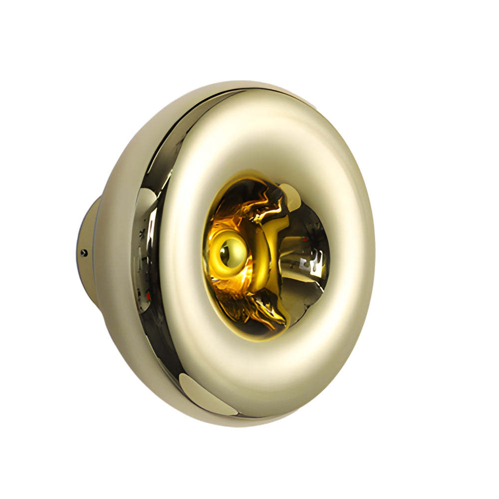 Round Glass Lava Art Modern Wall Light