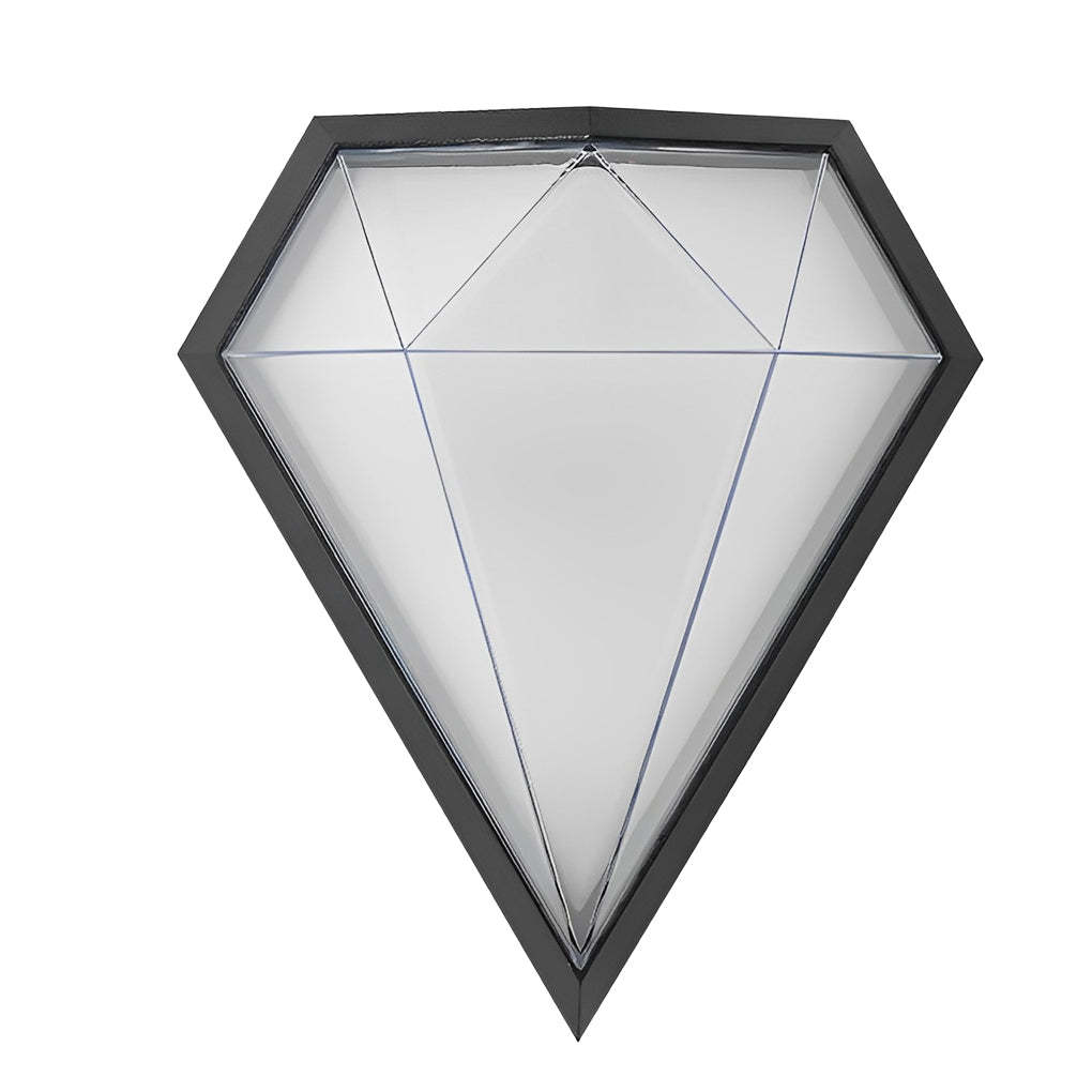 Geometric Black LED Modern Exterior Wall Lamp
